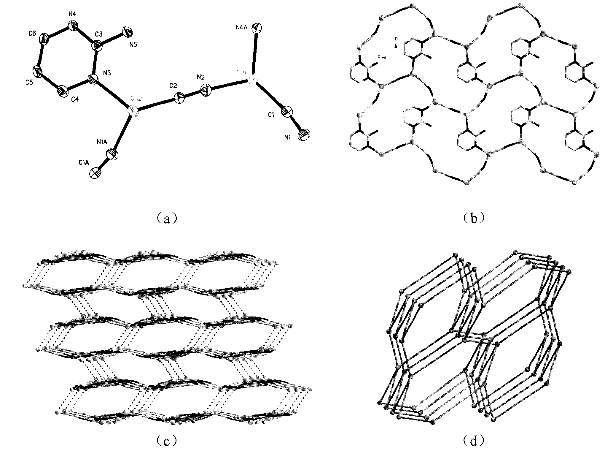 Cuprous complex crystal material and preparation method thereof