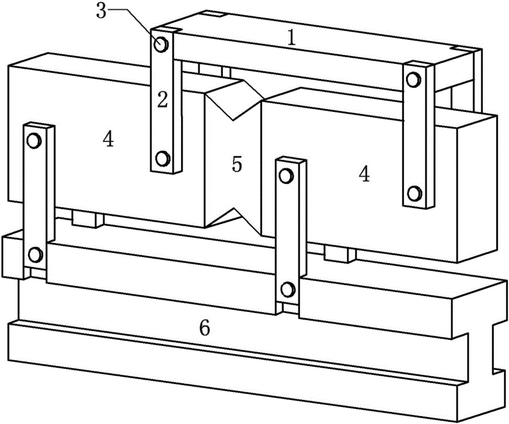 Measurement device of wood along-grain direction pure shear strength