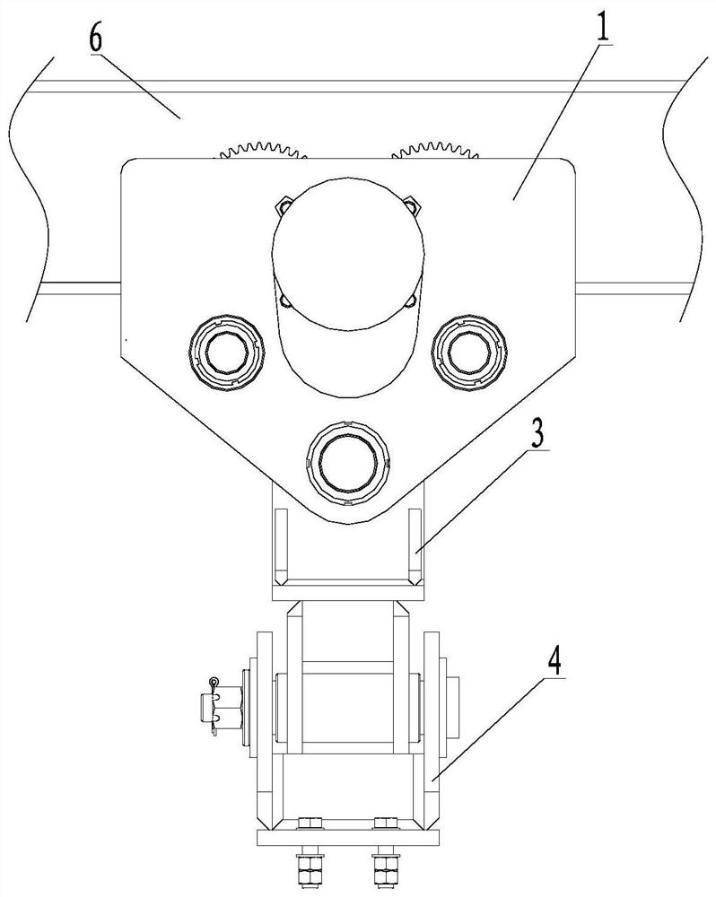 Bridge inspection vehicle device and method capable of self-adapting to track installation errors