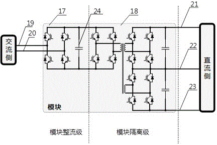 Core converter for building bipolar DC microgrid and control method of core converter