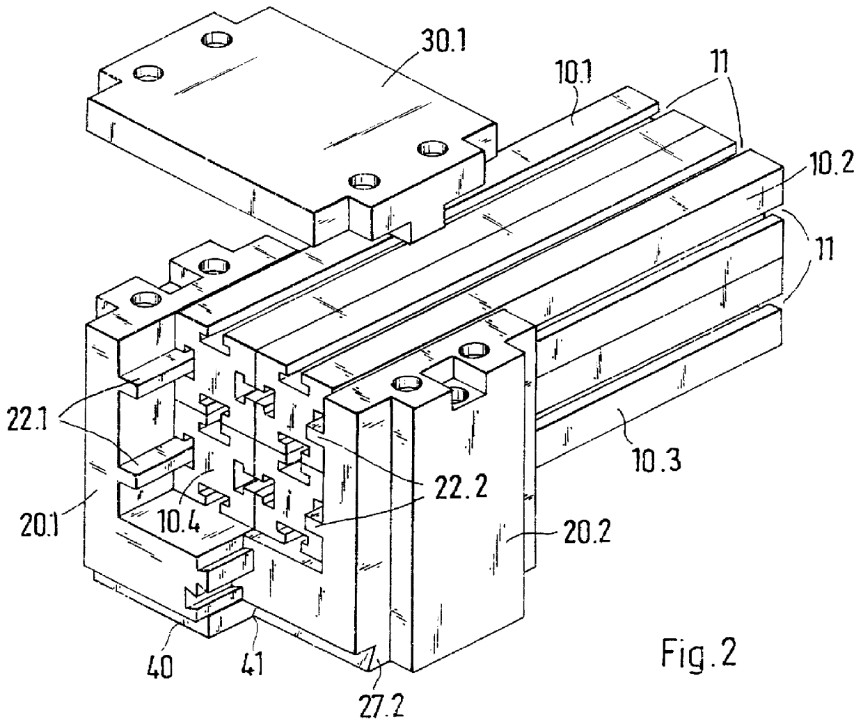 Support for busbars of a busbar system