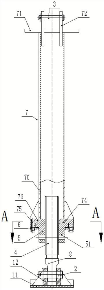 Adjustable and self-locking supporting leg mechanism for lifting equipment