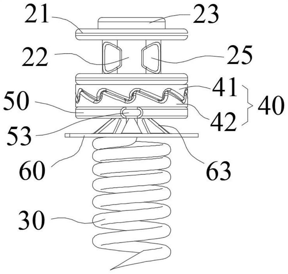 Anchor nail with locking function, anchor nail assembly and contraction ring system