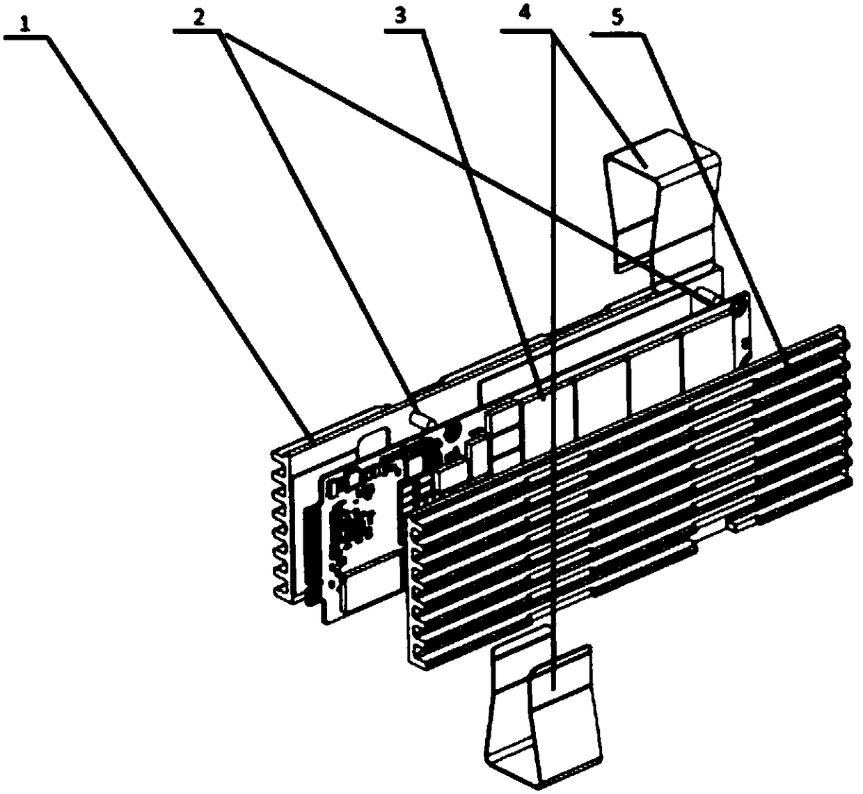 Radiator device capable of fixing M.3 hard disk and using method of radiator device