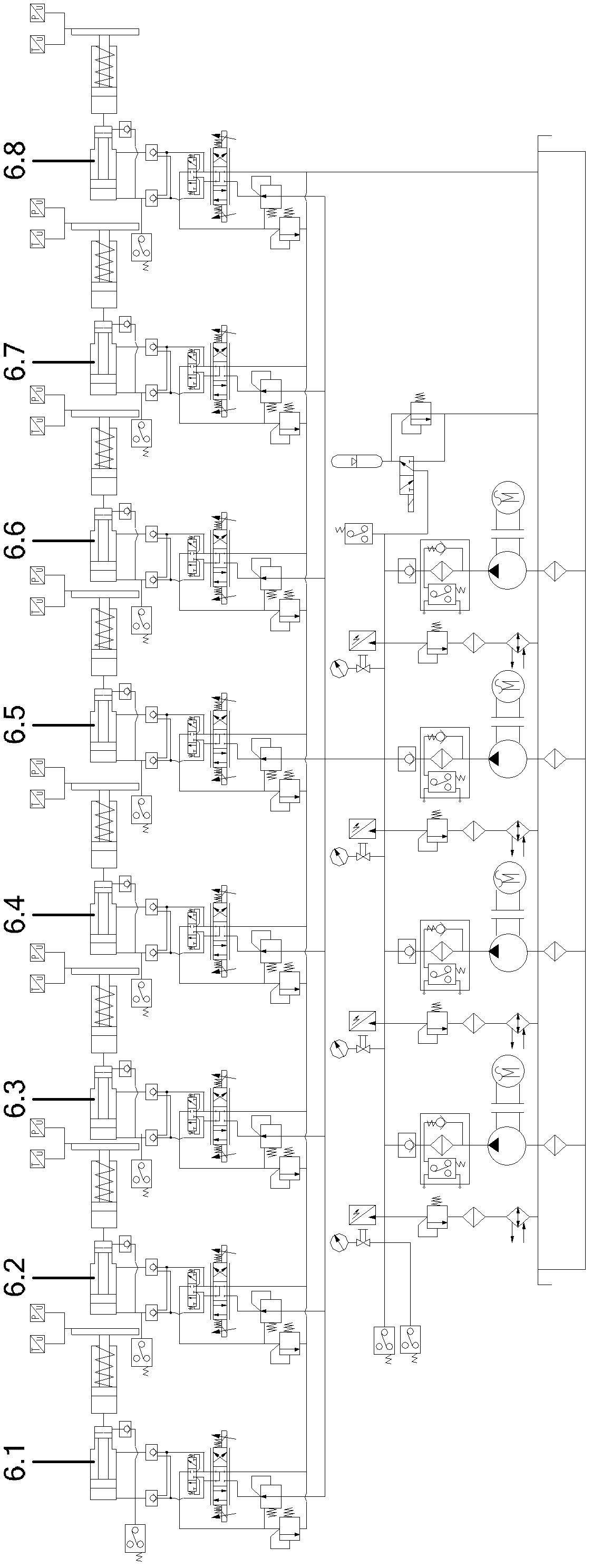 Multi-degree-of-freedom dynamic loading device for simulating wind power and ocean current load