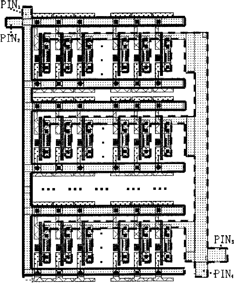 Method for detecting random defects of silicon gate of CMOS process