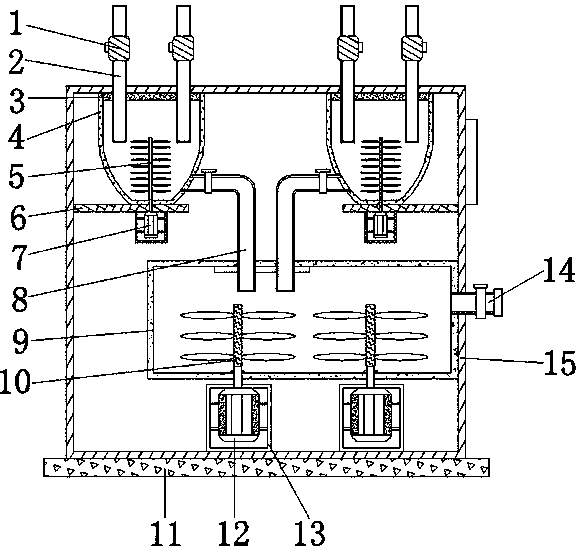 Chelating agent production device realizing high product batch quality