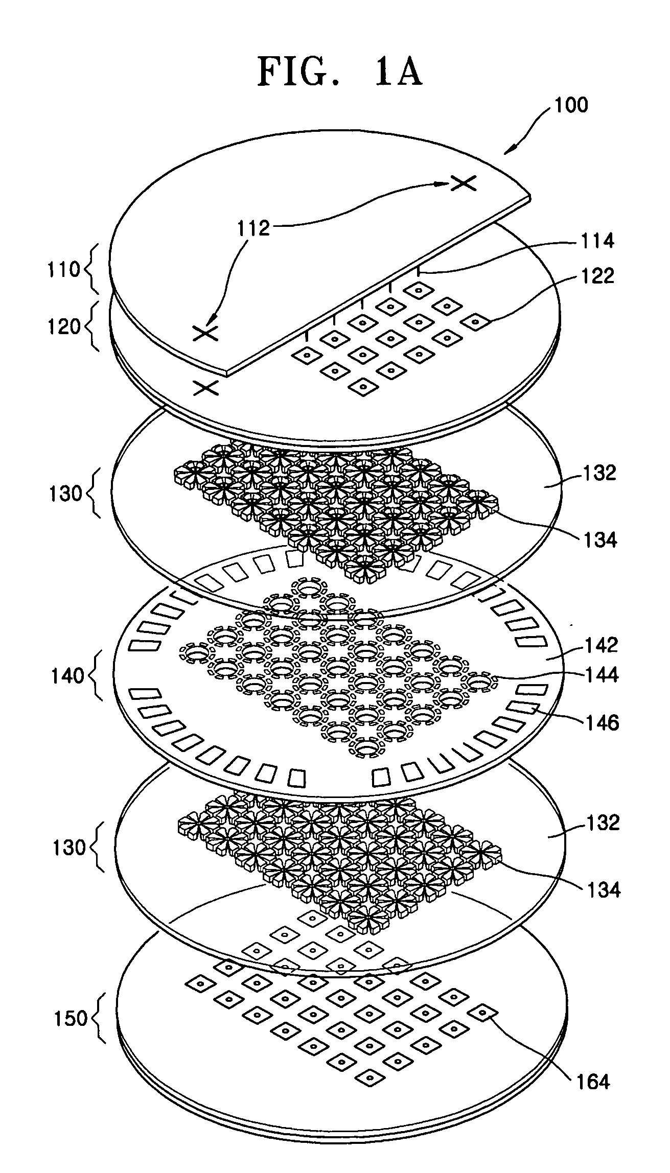 Wafer-scale microcolumn array using low temperature co-fired ceramic substrate