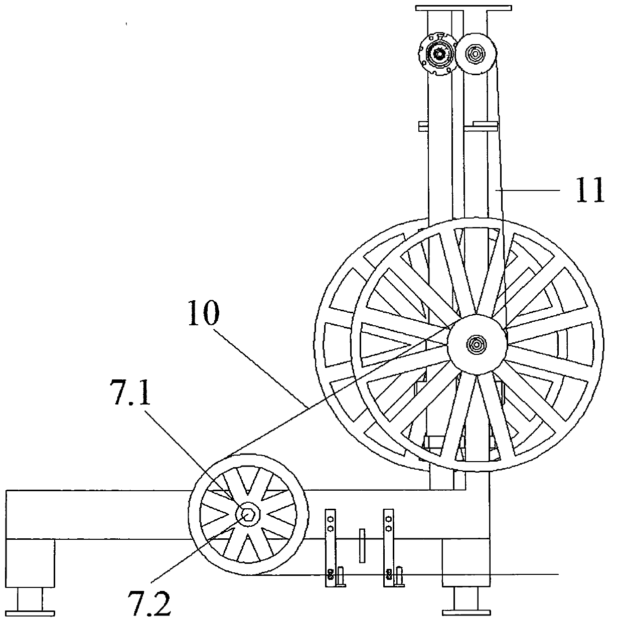 Winding device of lead frame electroplating production line