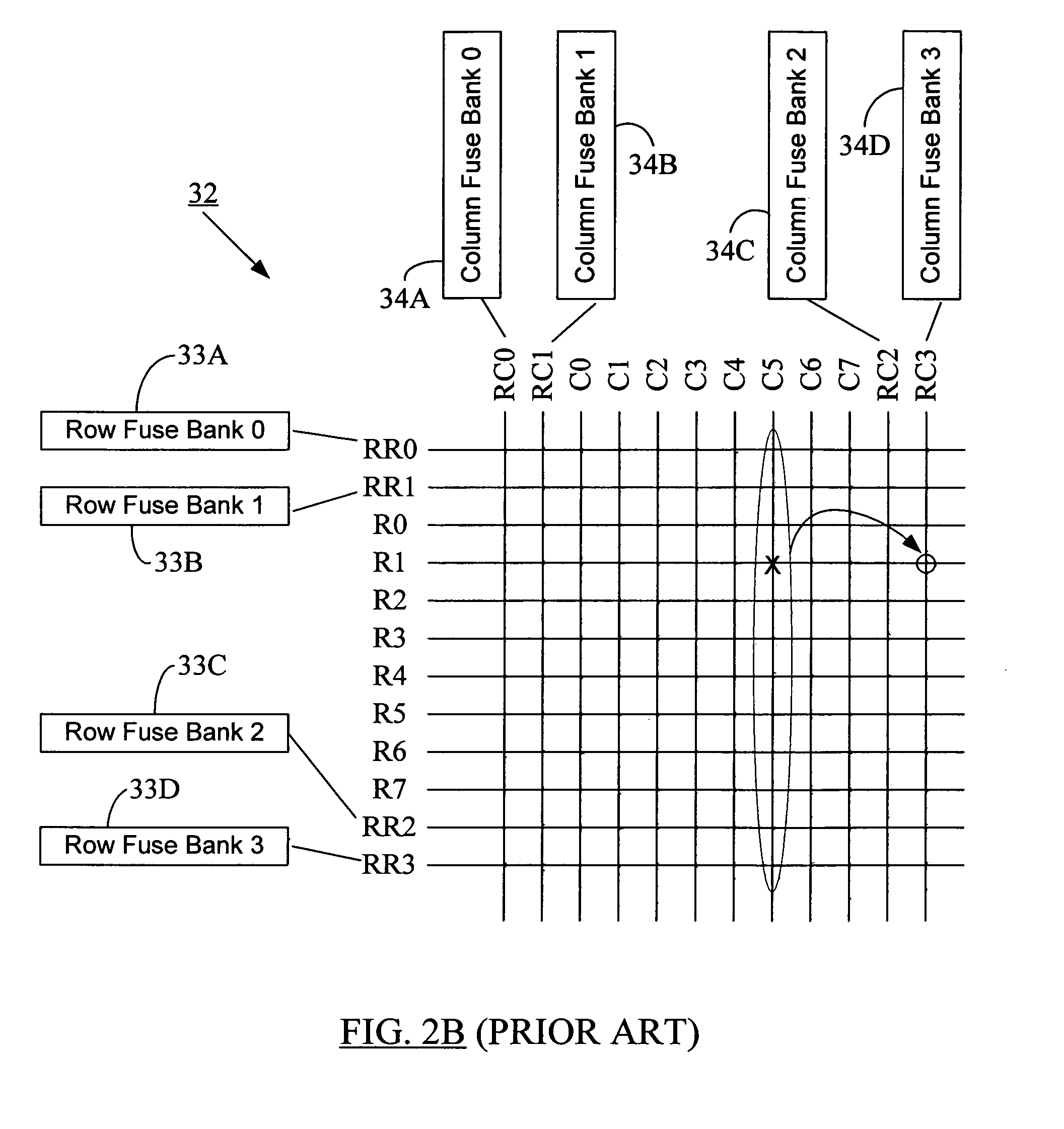 Memory address repair without enable fuses