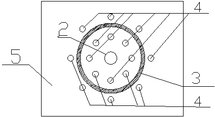 Tunnel water gushing treatment structure and construction method thereof