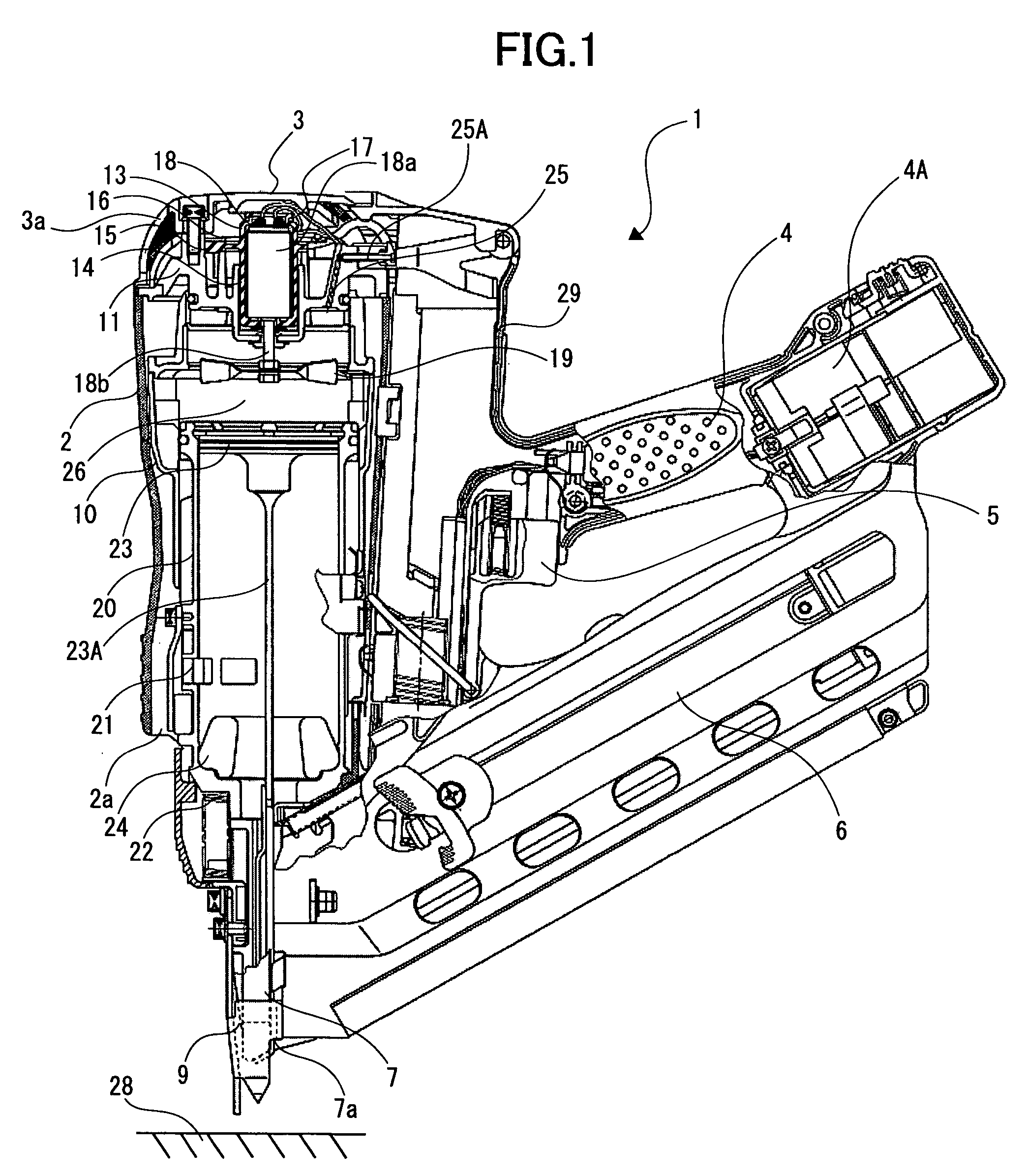 Combustion type power tool having motor suspension arrangement