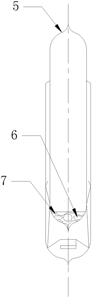 Glass heat pipe with solid-liquid working medium package and manufacturing method thereof