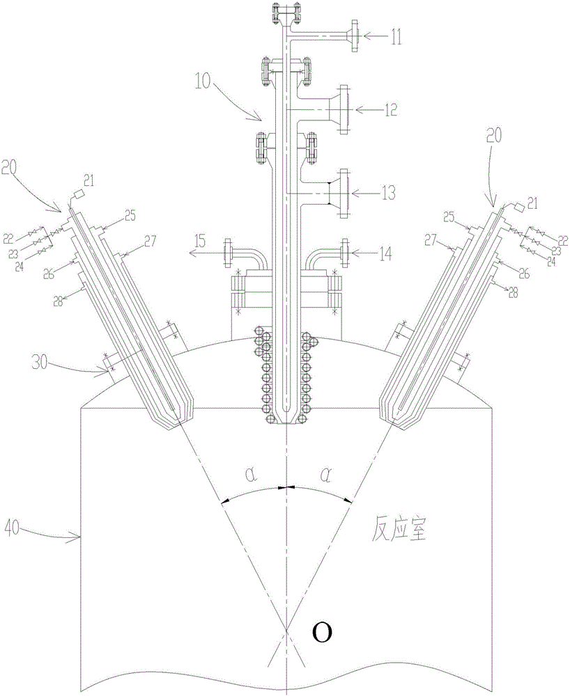Gasification device with multiple burners and coal gasification technology