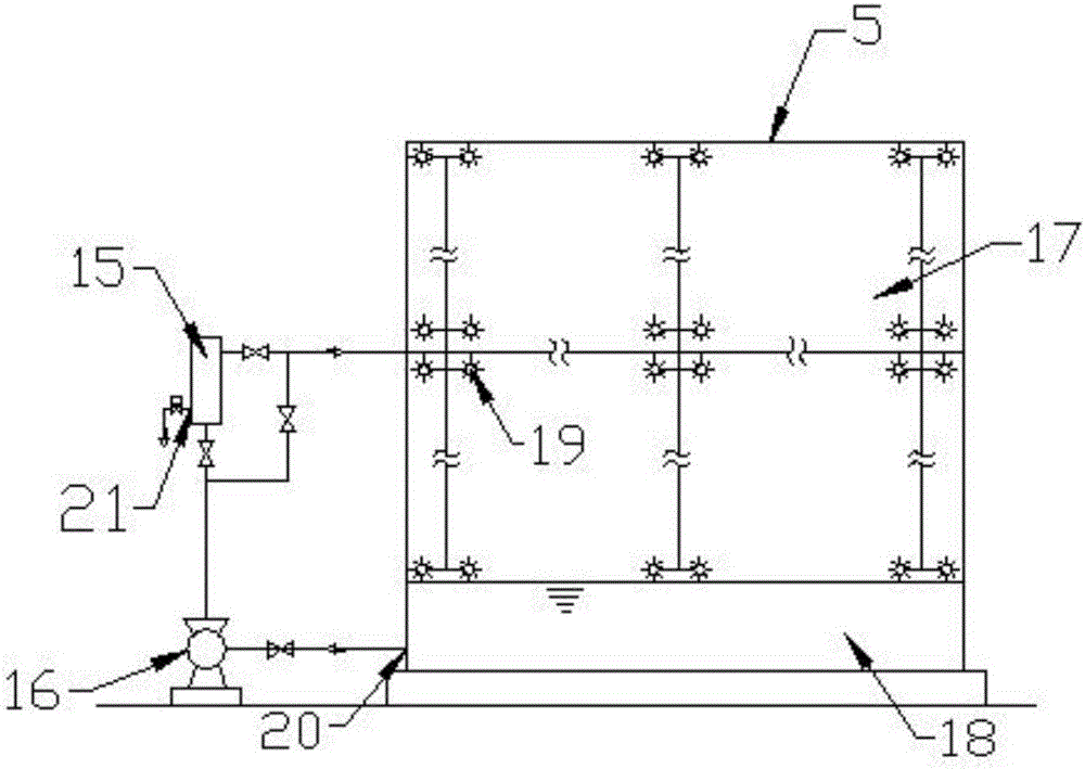 Combined type air conditioner unit free of primarily efficient filtering segment