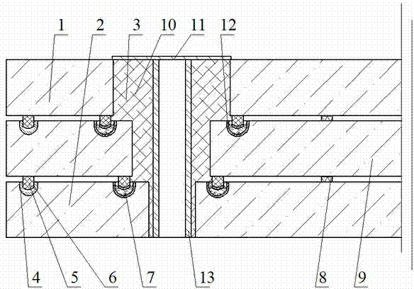 High-temperature-sheet-combination plain double-vacuum-layer glass provided with edges sealed by sealing grooves and provided with mounting hole(s)