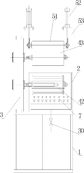 Sizing machine for producing continuous carbon fibers
