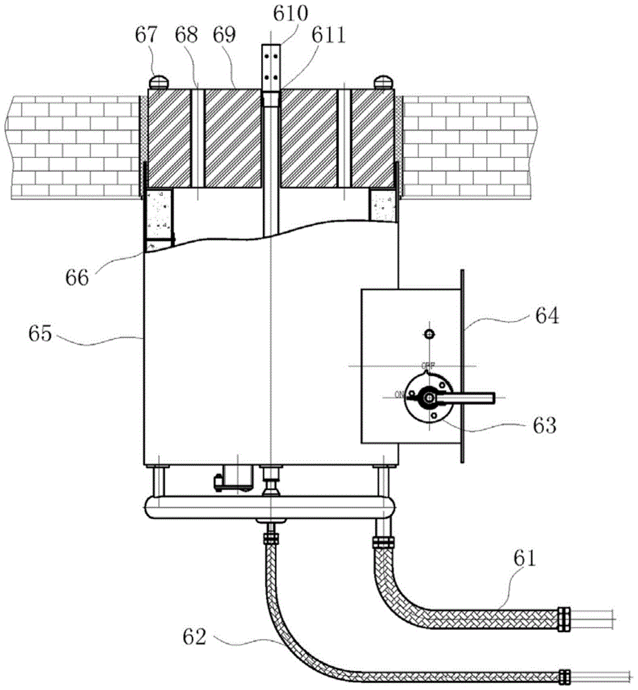 A once-through diffuse combustion tubular heating furnace system and burner
