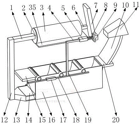 Airflow partition type arc extinguishing mechanism of power circuit breaker