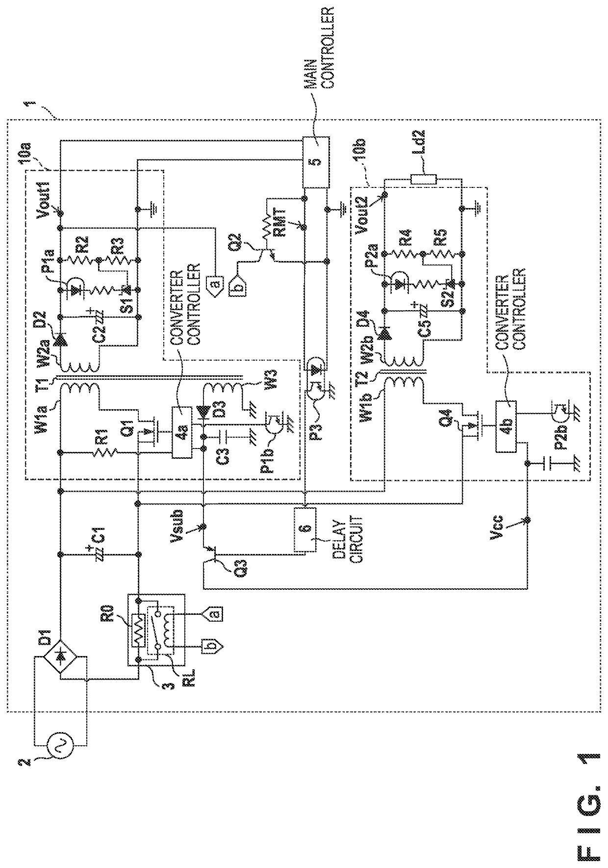 Power supply apparatus for stabilizing power supply capability of auxiliary winding provided in transformer