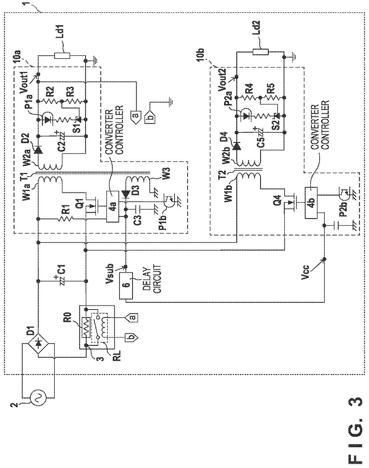 Power supply apparatus for stabilizing power supply capability of auxiliary winding provided in transformer