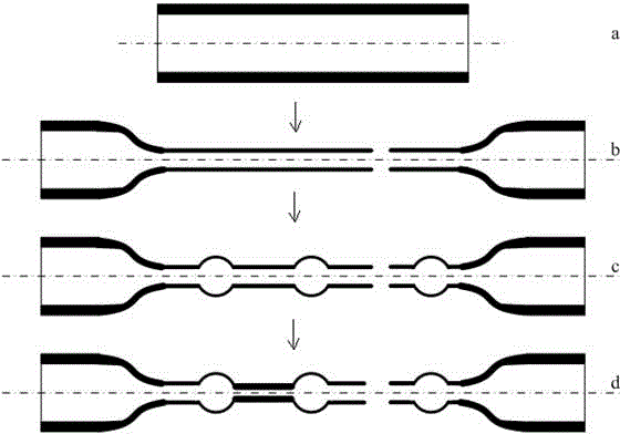 Glass-based biomimetic micro-nano channel and manufacturing method thereof