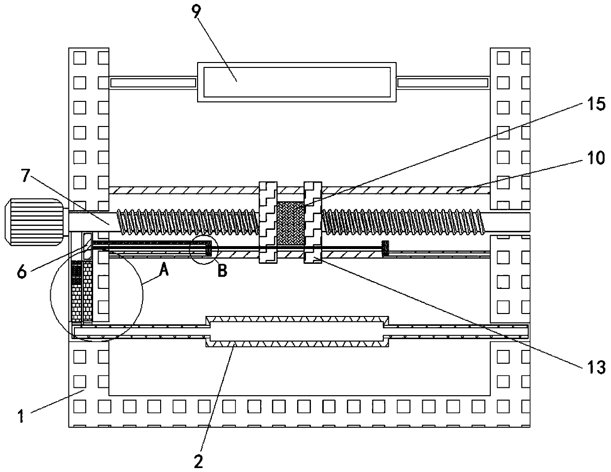 Device for preventing wound threads from being accumulated in polyester sewing thread production