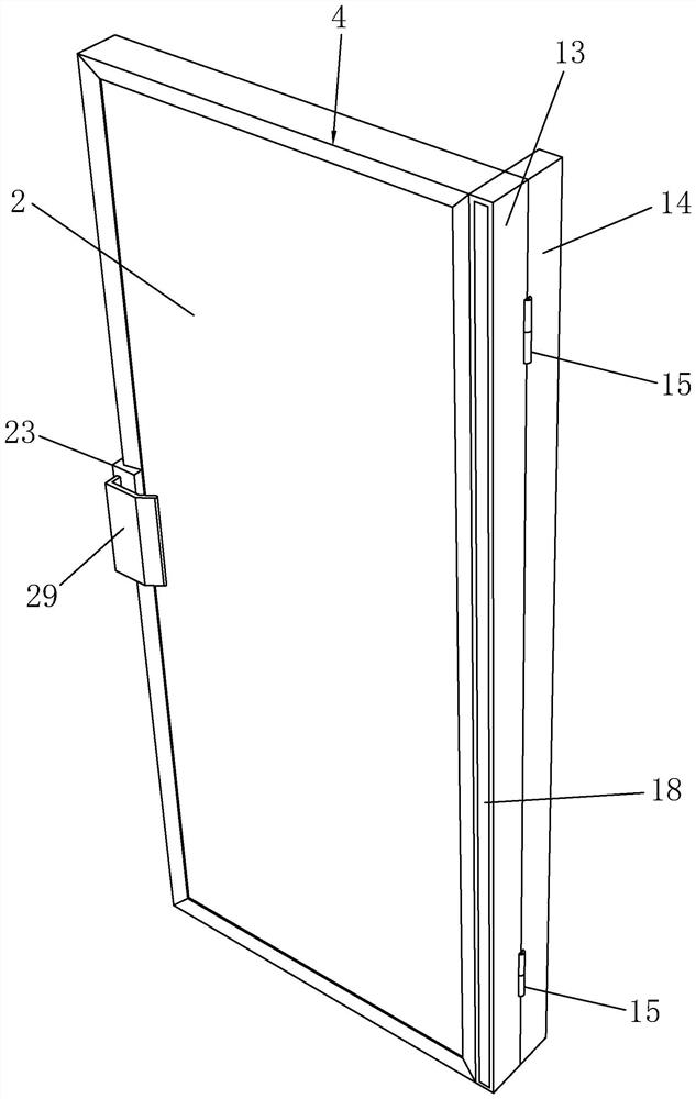 Corner decorative glass plate for disinfection cabinet and manufacturing method thereof