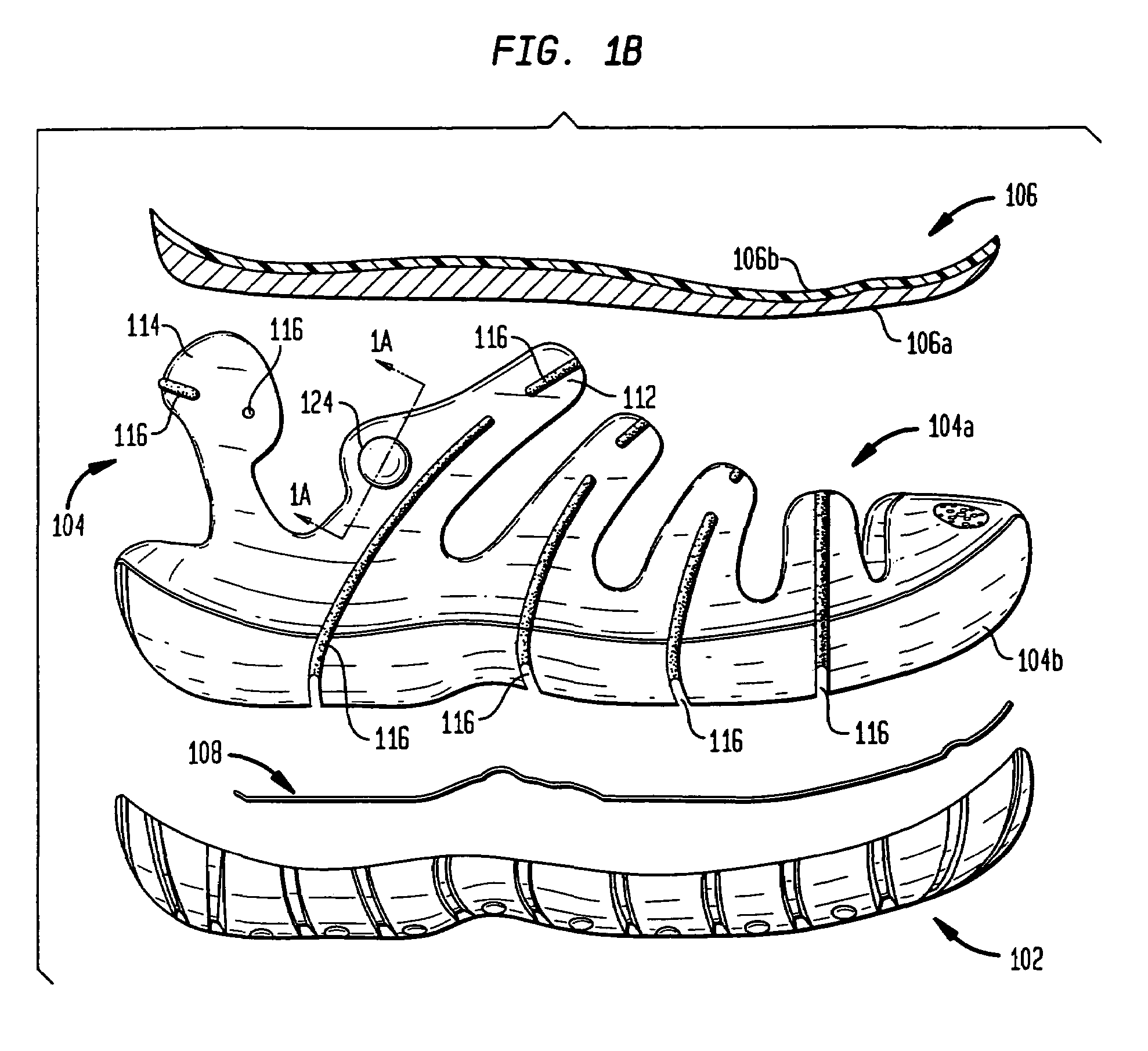 Shoe with lacing
