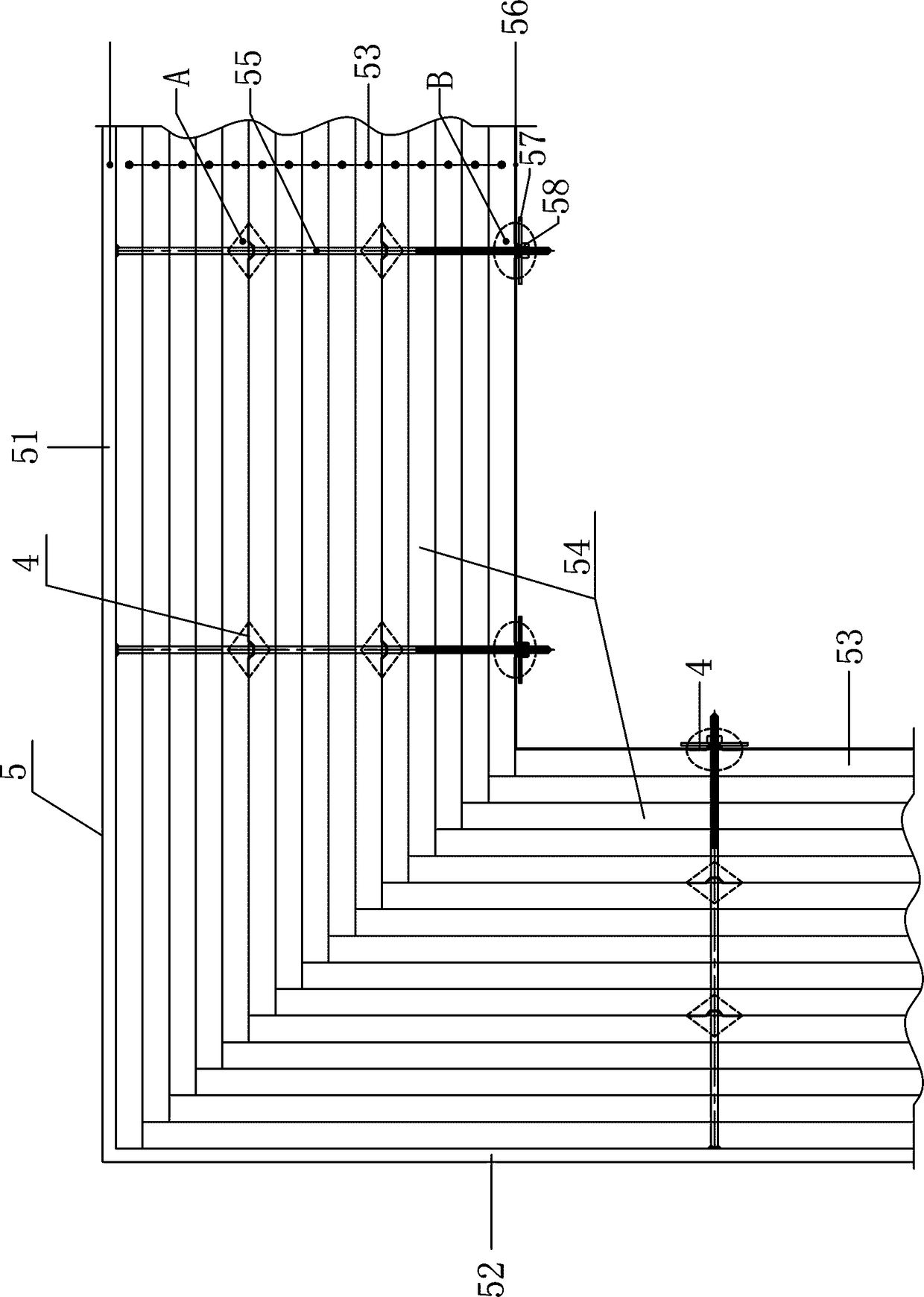 Clamping-tooth-type refractory material mounting clamp and using method thereof