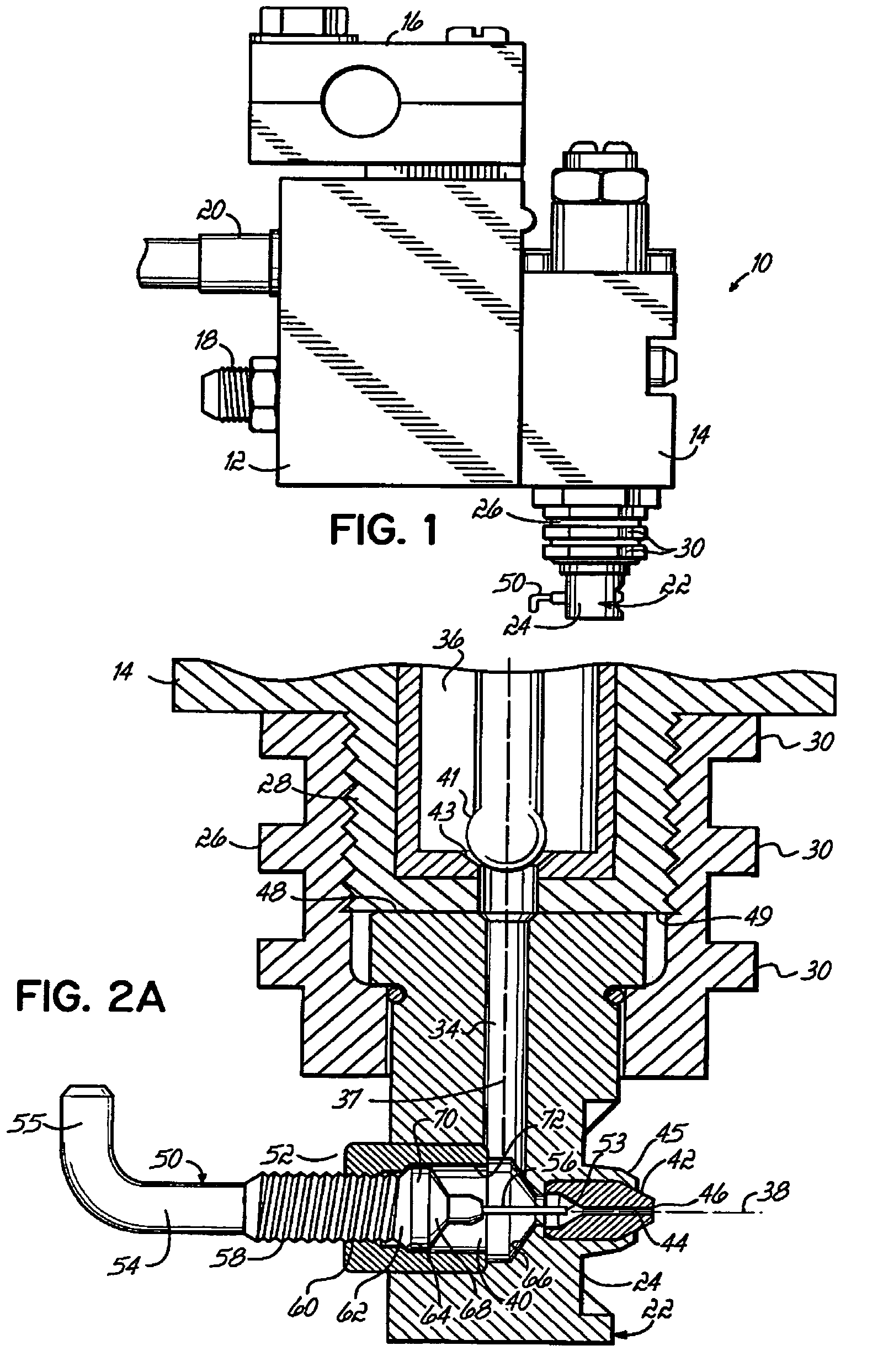 Integral nozzle cleaning system