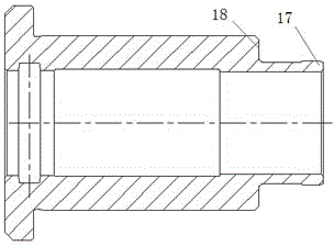 Down-hole hydraulic power pulse staged fracturing permeability-increasing device and method