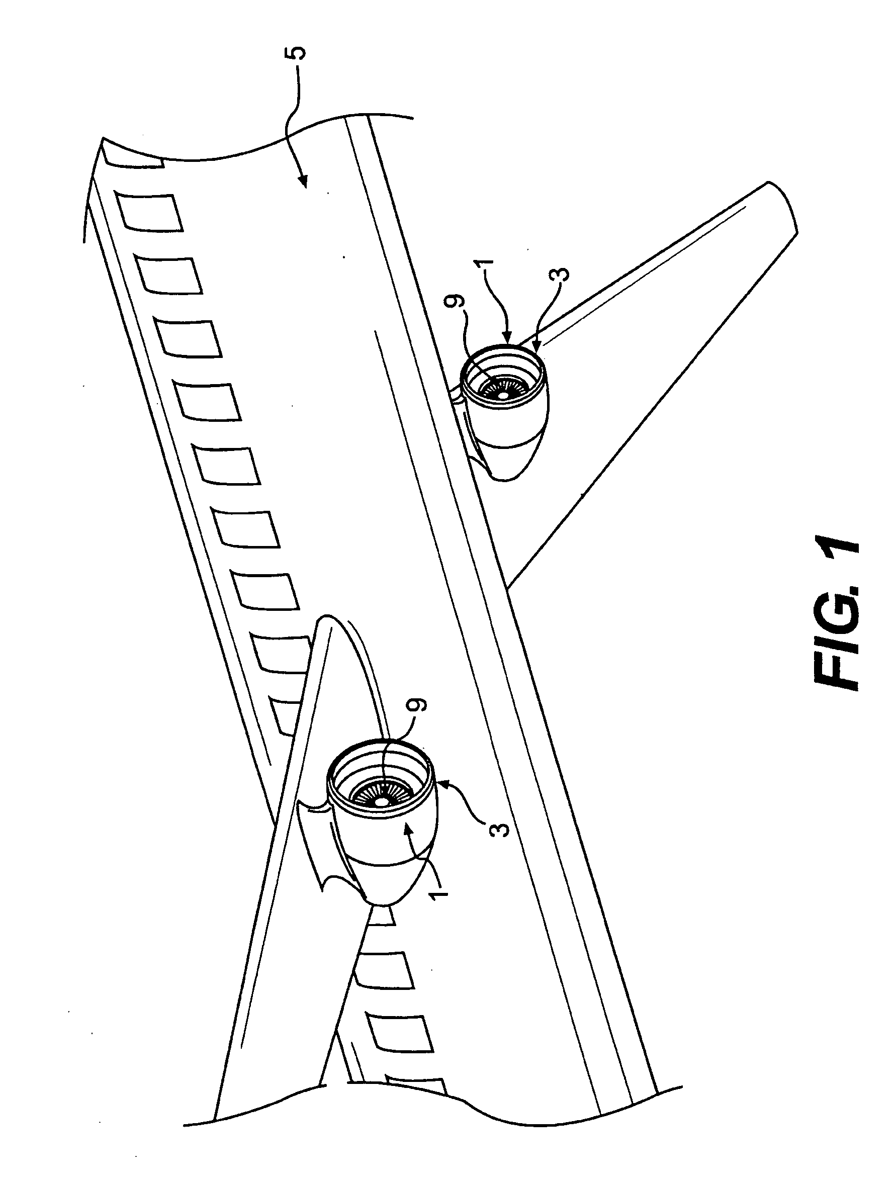 Aircraft engine inlet having zone of deformation