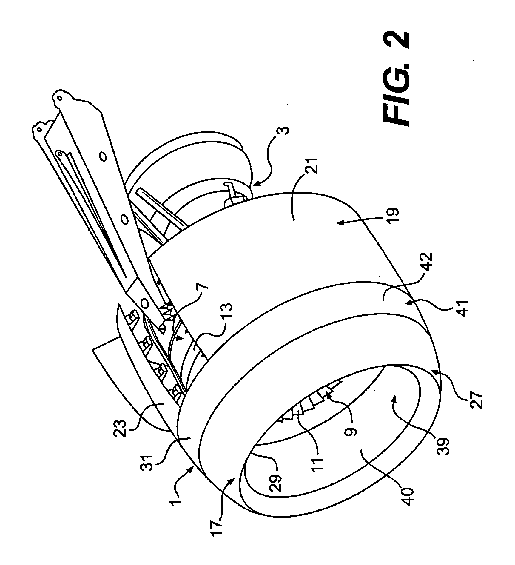 Aircraft engine inlet having zone of deformation