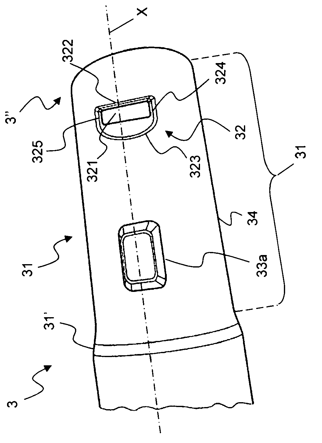 Metal tube for a vacuum cleaner, shaped with an engaging means for a suction tool or for a connection device