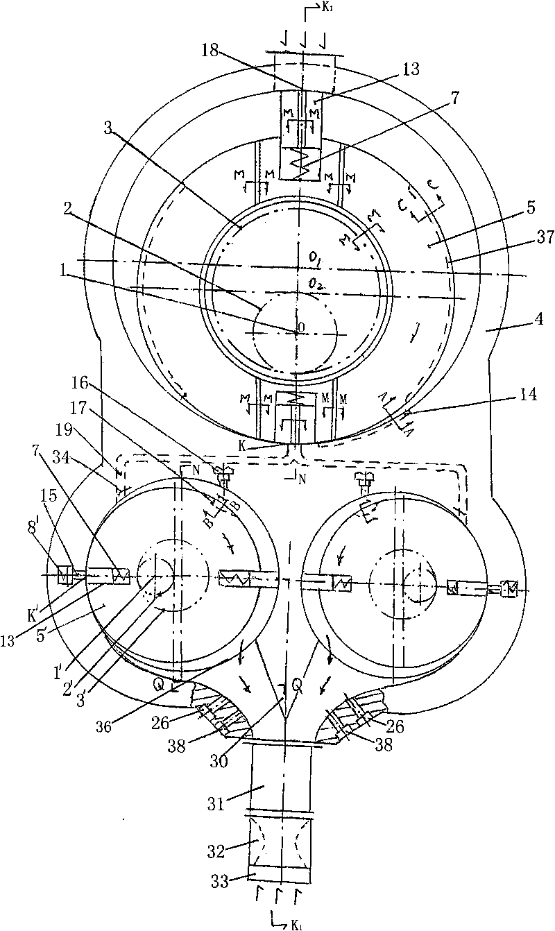 Centrifugal straight shaft rotary jet engine