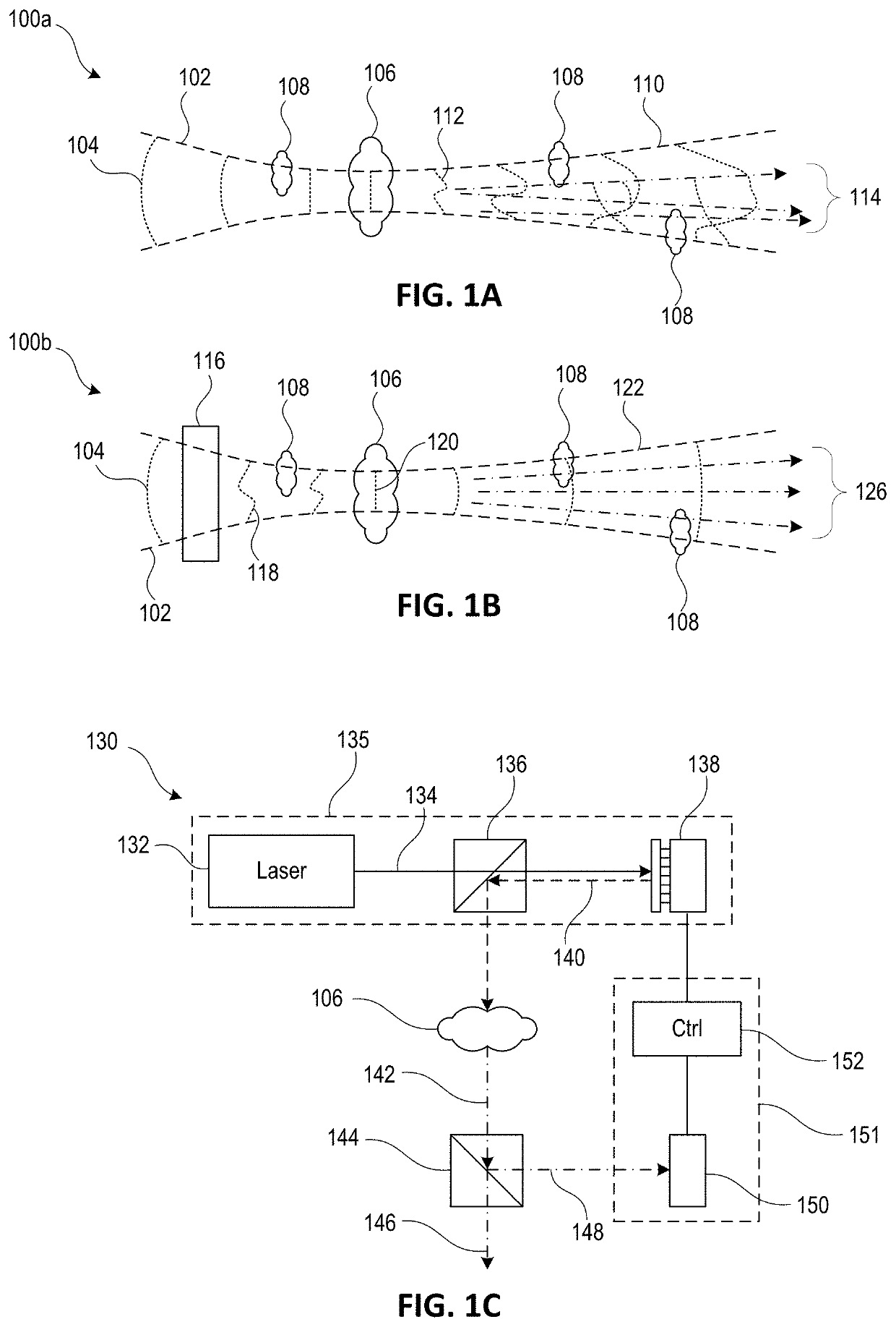 Light field-based beam correction systems and methods