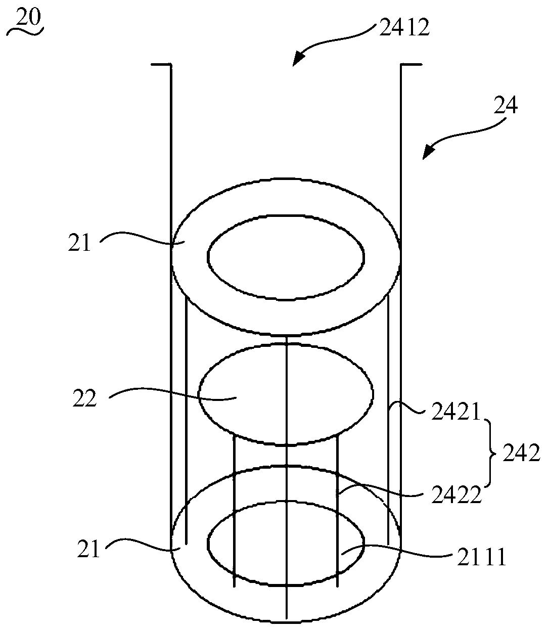 Evaporation crucible and evaporation device