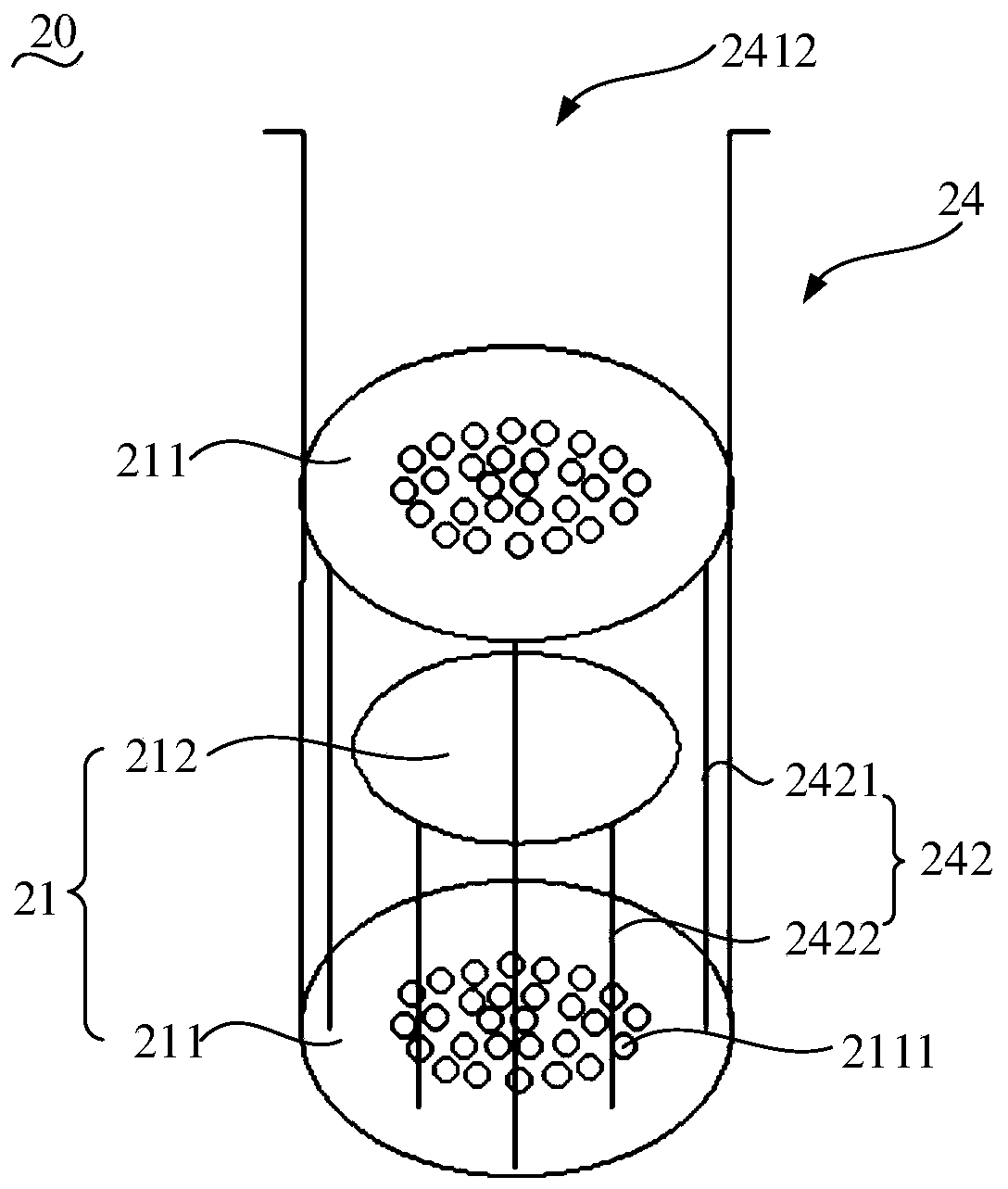 Evaporation crucible and evaporation device