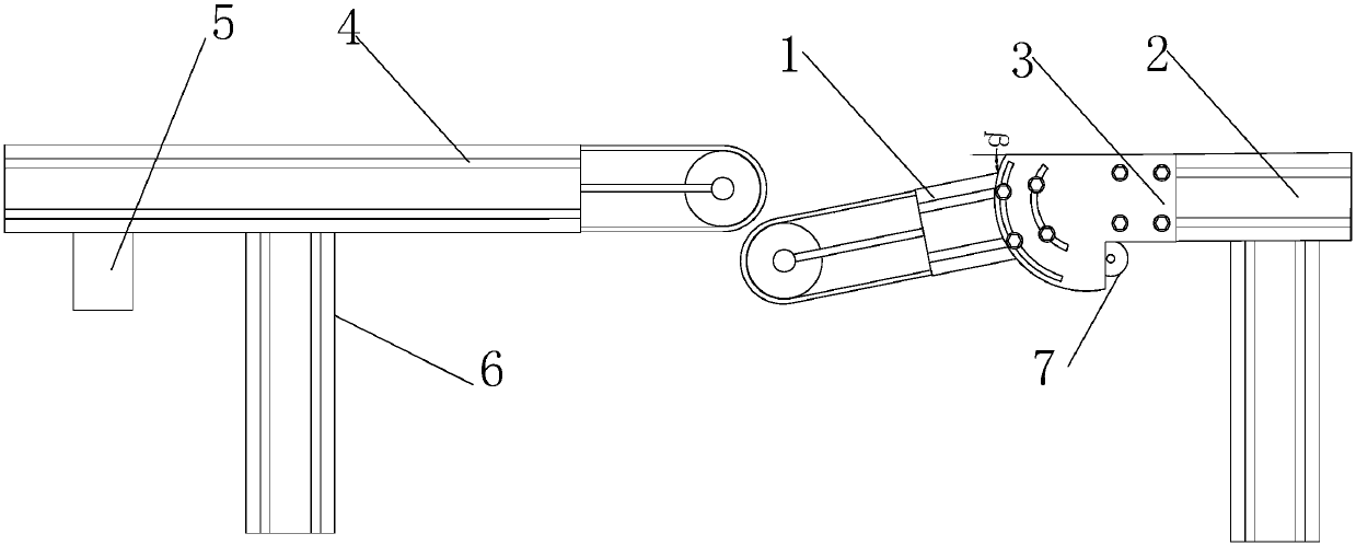 Long-distance conveying belt for injection parts