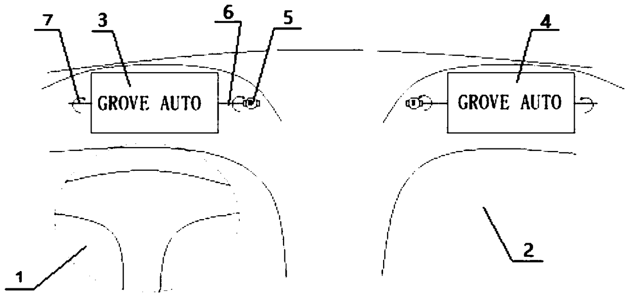 Intelligent fuel cell vehicle cockpit display system with overturning screen structure
