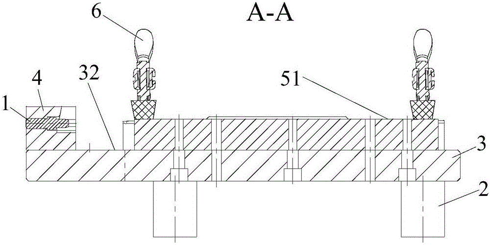 Riveting method for skylight outer pipe pressing block and sliding rail
