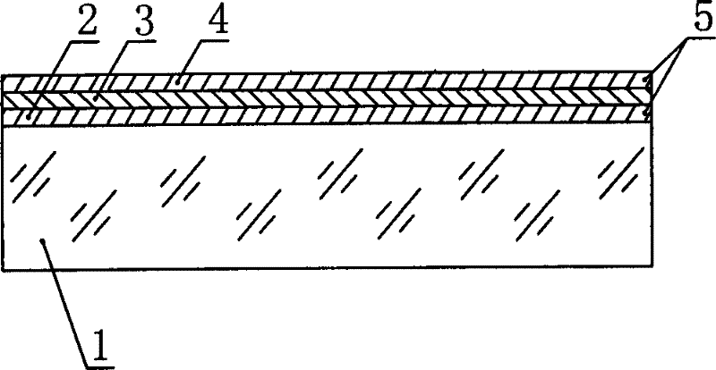 Conductive glass for thin film solar battery and preparation method thereof