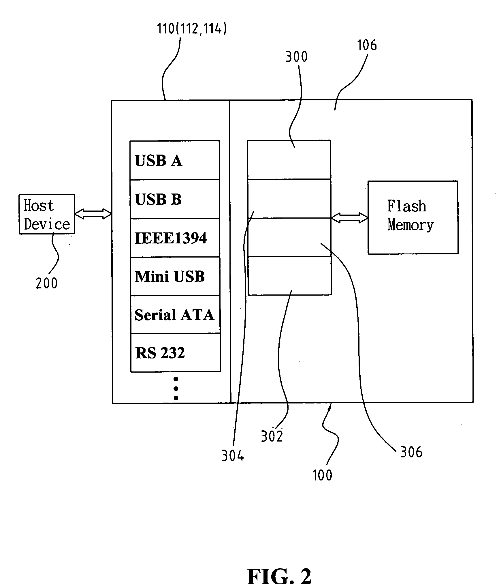 Portable storage device with interchangeable connector