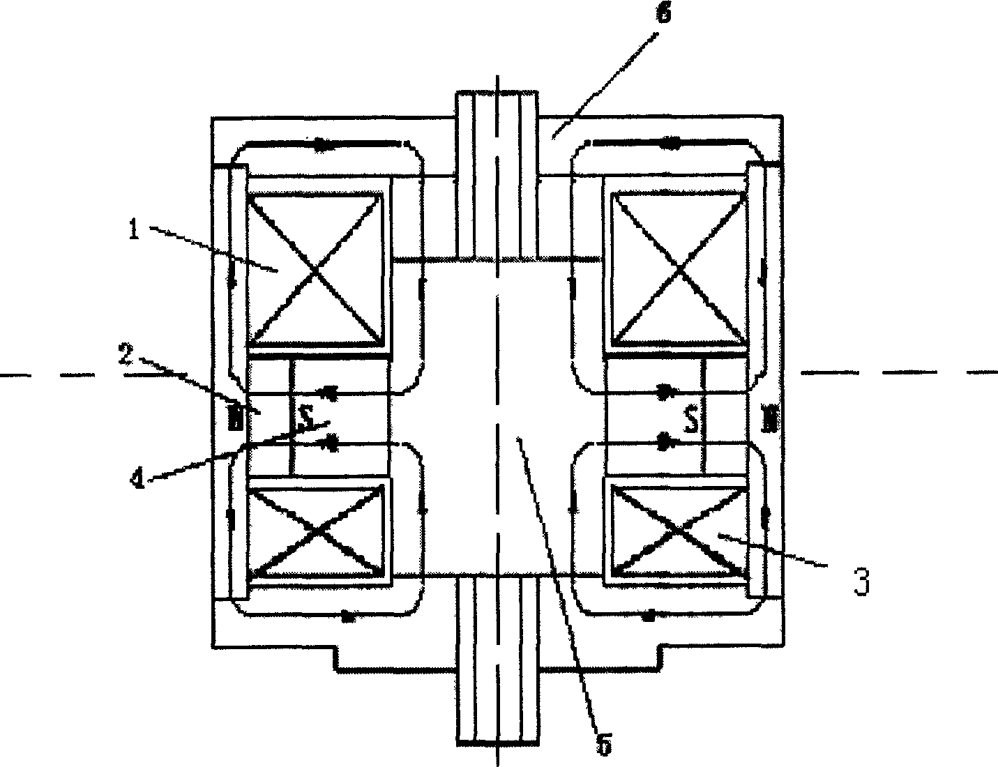 Asymmetric double coil type permanent-magnetic mechanism