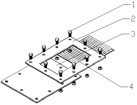 Device and method for preparing curvature method residual stress test specimen