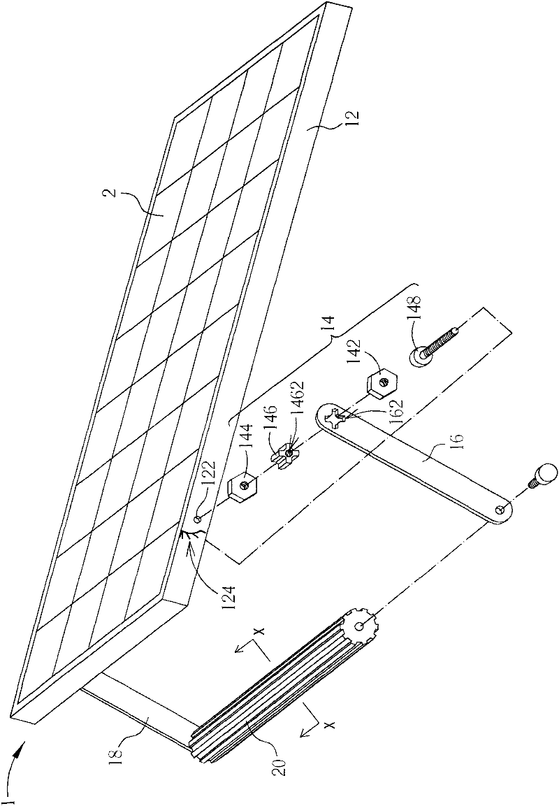 Adjustable base for supporting solar panel and method for adjusting angle thereof