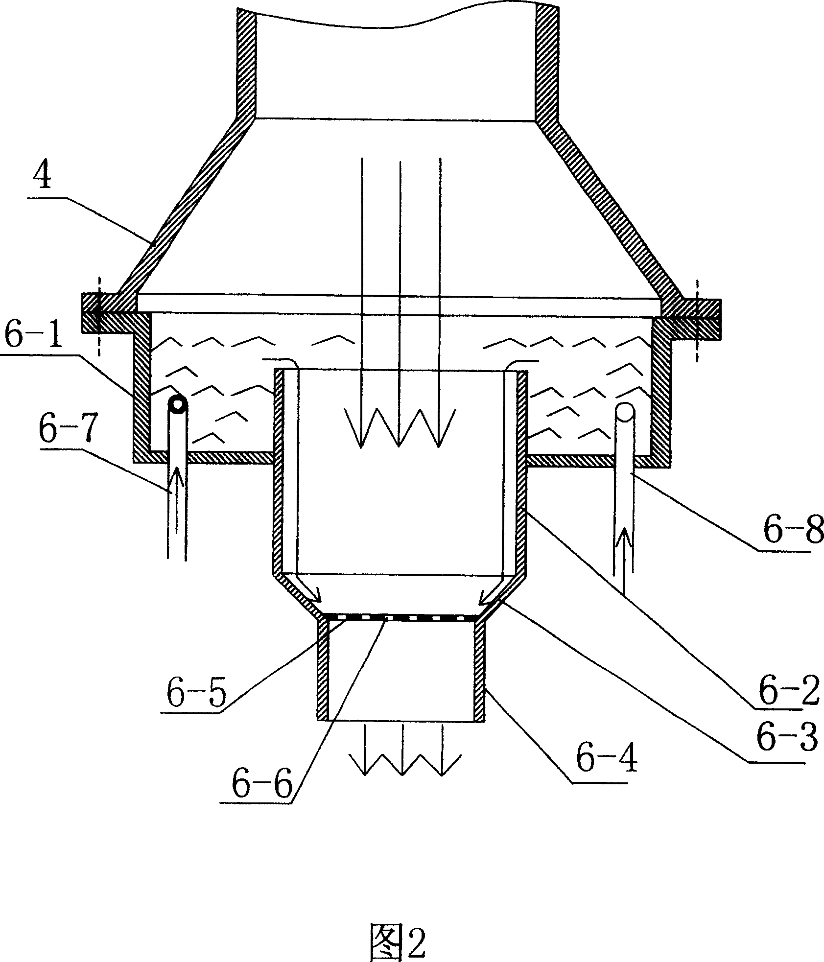 System for treating solid discharge filth