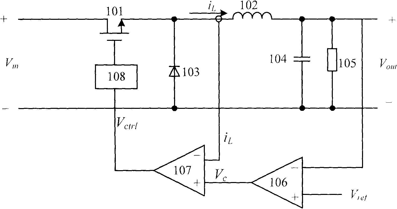 Current hysteresis control circuit, current hysteresis control method and direct current-direct current converter applying both of same