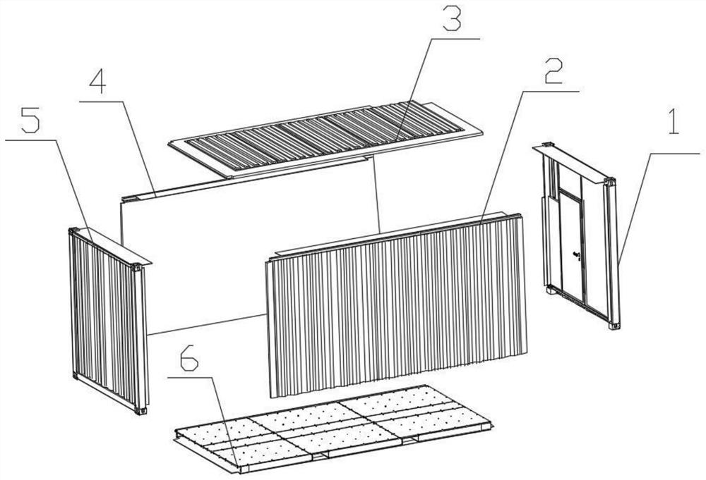 Modularized integrated square cabin based on negative pressure systems
